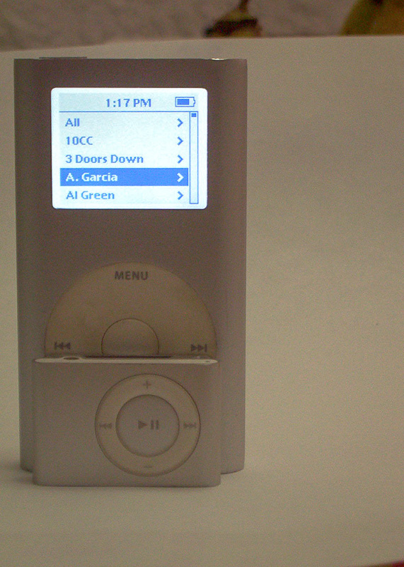 "iPod mini y iPod shuffle"